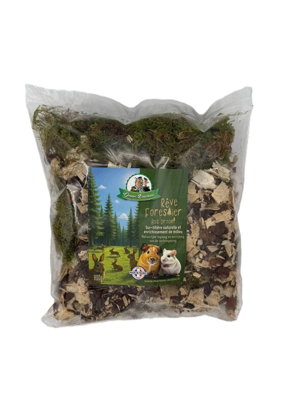 Octave Bauchant - Sur-litière Rêve Forestier pour Rongeurs - 800g Image numéro 1 Octave Bauchant - Sur-litière Rêve Forestier pour Rongeurs - 800g Image numéro 1