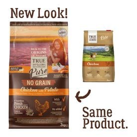 True Origins Pure - Croquettes au Poulet sans Céréales pour Chien Adulte