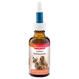 Beaphar - Lotion Nettoyante des Oreilles avec Applicateur Souple pour Chiens et Chats - 50ml