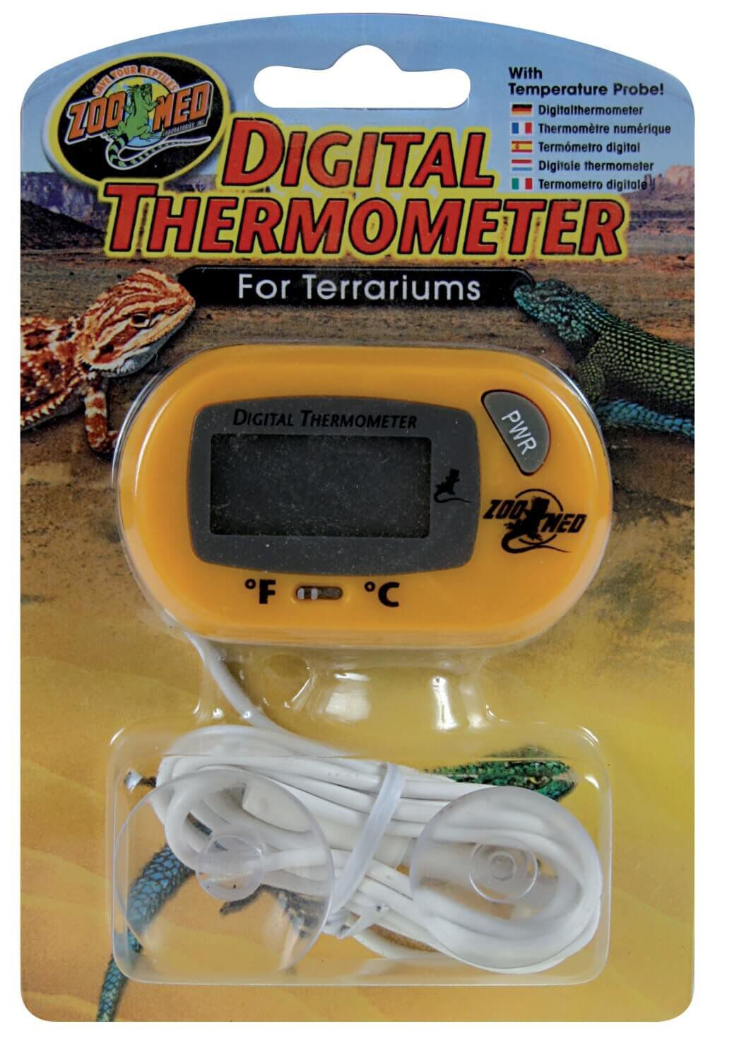 Zoomed - Thermom&egrave;tre Num&eacute;rique TH24E pour Terrarium Image num&eacute;ro 1