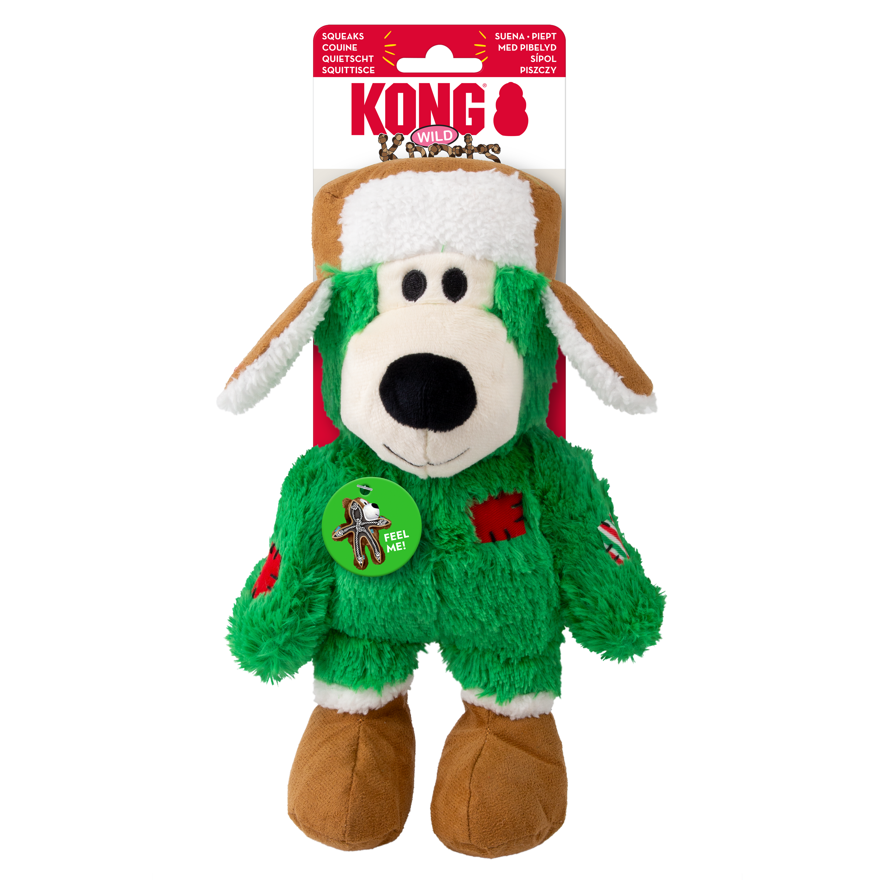 Kong - Jouet Peluche Holiday Wild Knots Bear - M/L Image num&eacute;ro 1