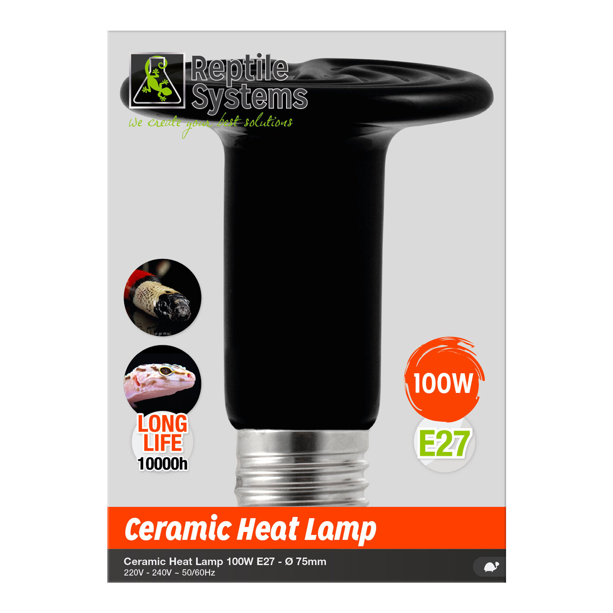 Reptile Systems - Emetteur Thermique Ceramic Heat Lamp - 100w Image num&eacute;ro 1