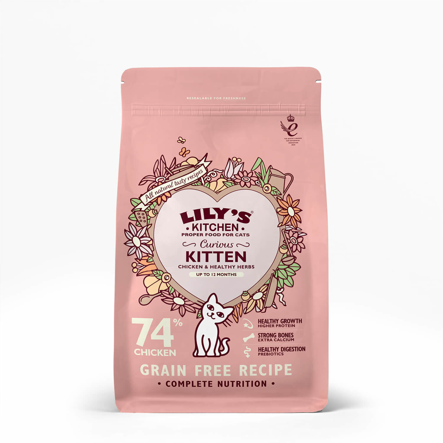 Lily's Kitchen - Croquettes Compl&egrave;tes sans C&eacute;r&eacute;ales au Poulet Poisson Blanc pour Chaton - 800g Image num&eacute;ro 5