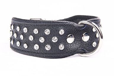 Yogipet - Collier Crystal Déco pour Chien Noir