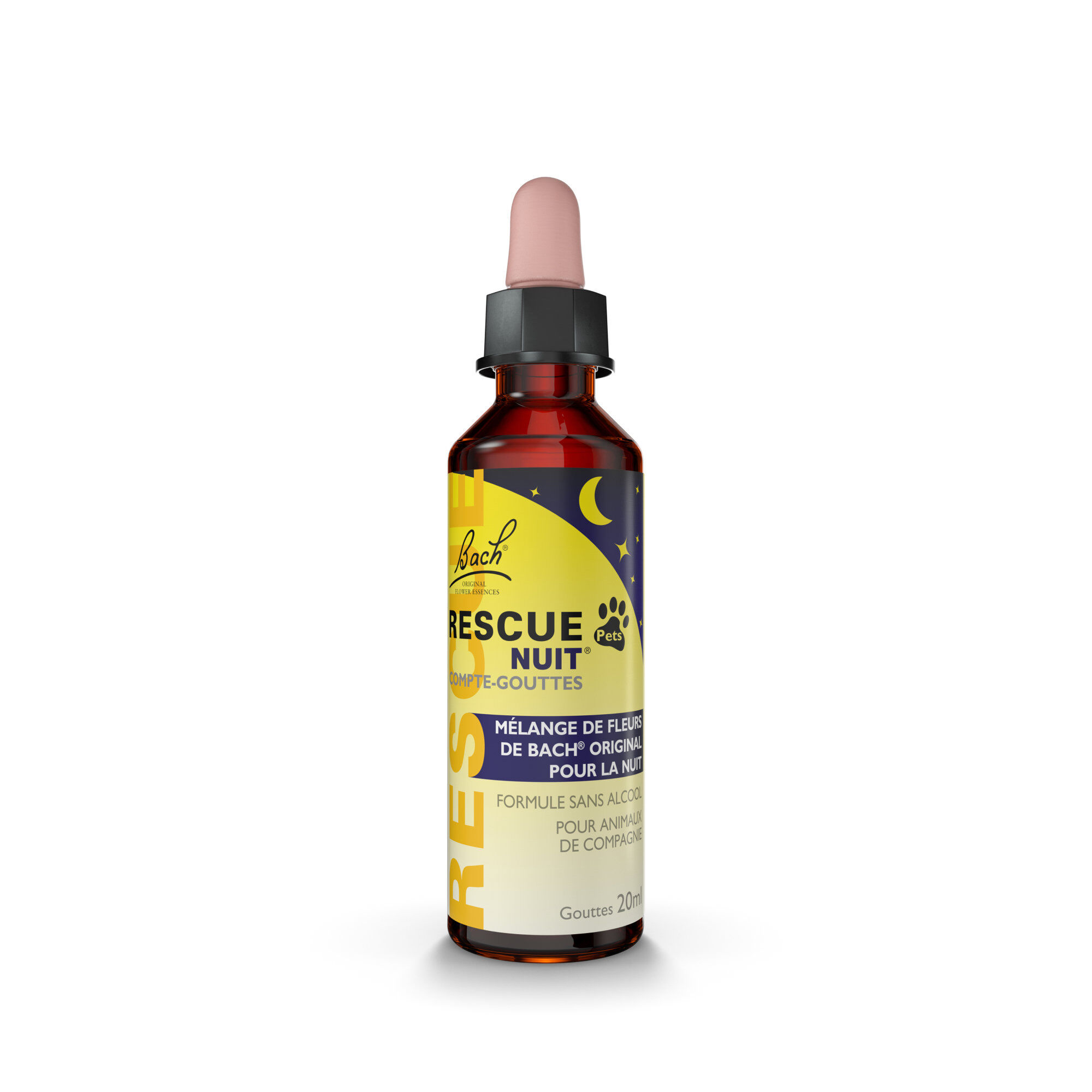 Rescue Pets -  M&eacute;lange NUIT Compte-gouttes Fleur de Bach - 20ml Image num&eacute;ro 2