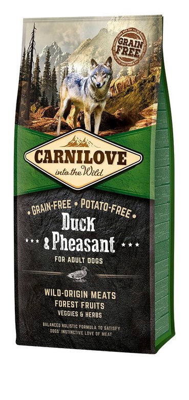 Carnilove - Croquettes Canard et Faisan pour Chien - 12Kg Image numéro 1 Carnilove - Croquettes Canard et Faisan pour Chien - 12Kg Image numéro 1
