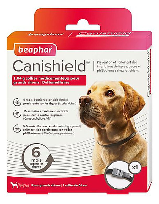 Canishield - Collier Anti-puces Tiques pour Grand Chien - x1 image number null