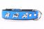 Yogipet - Collier Super Bouledogue Français Cuir pour Chien Bleu - T50 31/44cm Indicateur image numéro 2