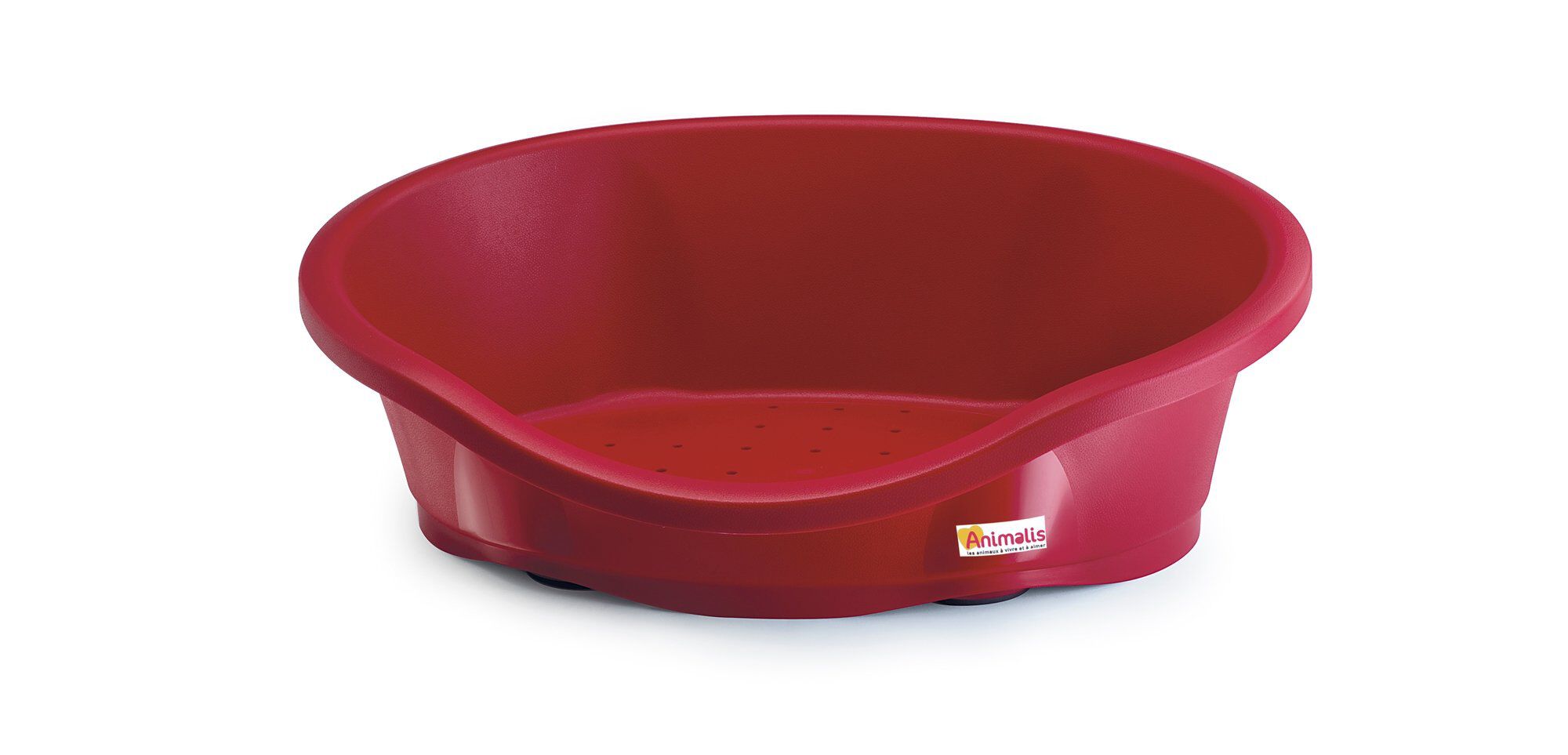 Animalis - Corbeille DIDO Plastique Rouge pour Chien - 50cm Image num&eacute;ro 1