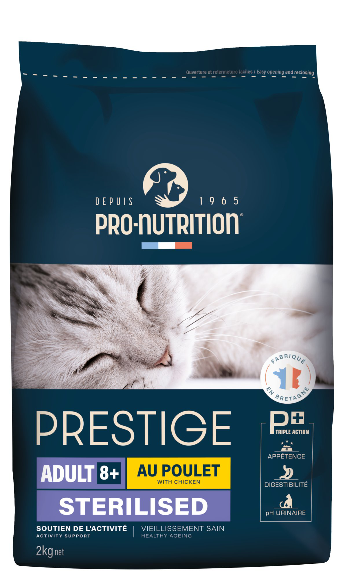 Pro-nutrition - Croquettes Prestige Adult 8+ Sterilised au Poulet pour Chats - 2Kg Image num&eacute;ro 1