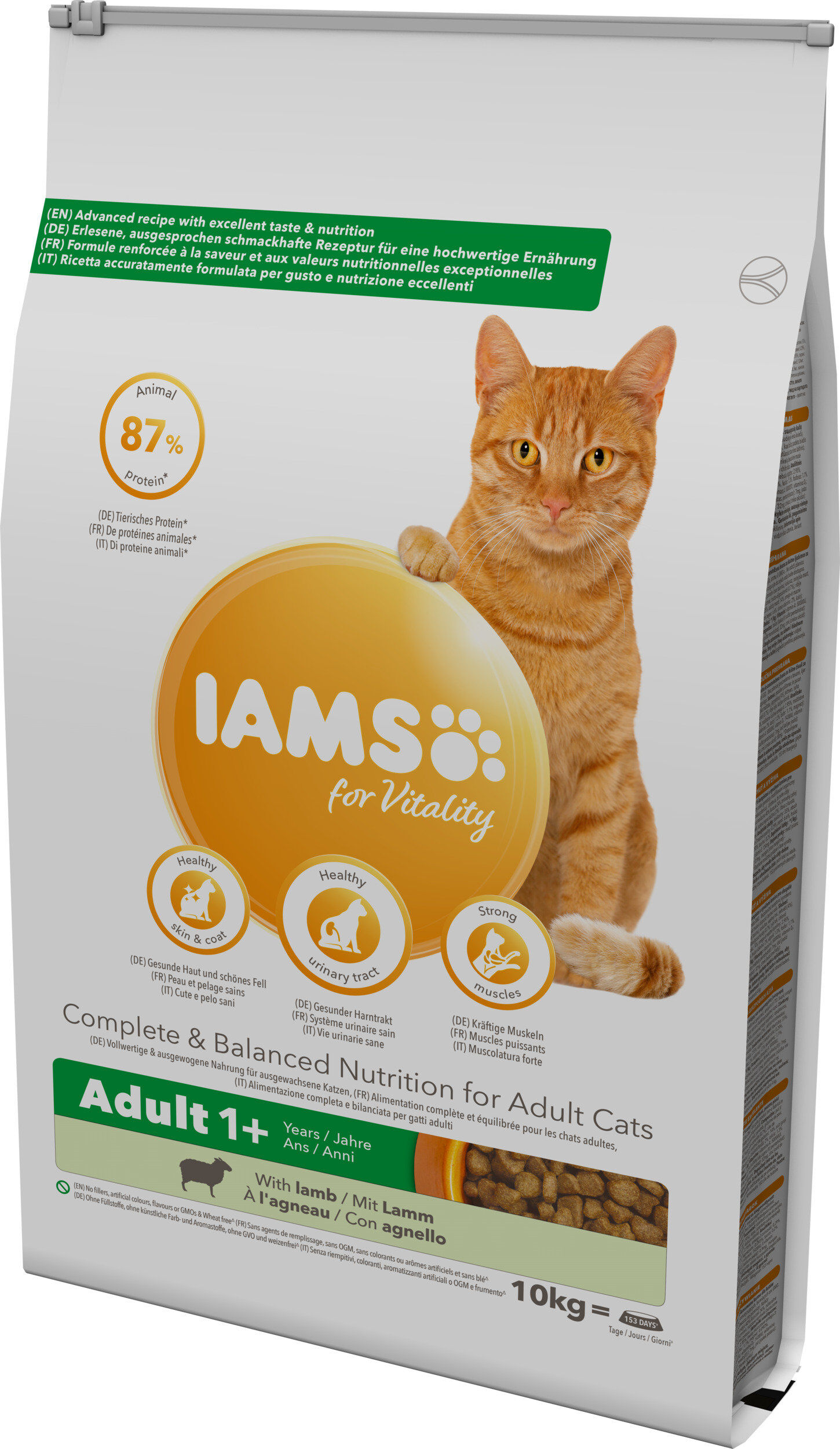 Iams - Croquettes Vitality Chat Adulte A l'agneau - 10kg Image num&eacute;ro 1