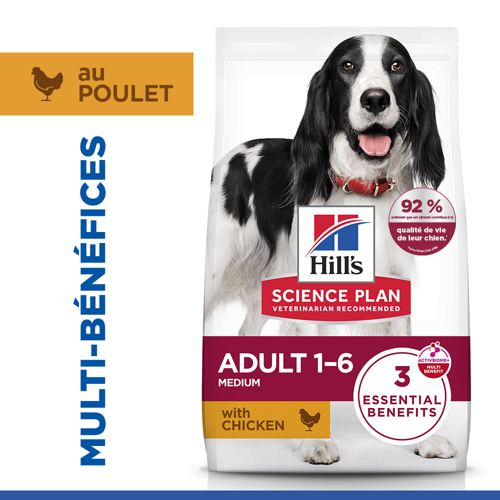 Hill's Science Plan - Croquettes Adult  Medium Au Poulet pour Chiens -  2,5kg Image num&eacute;ro 3
