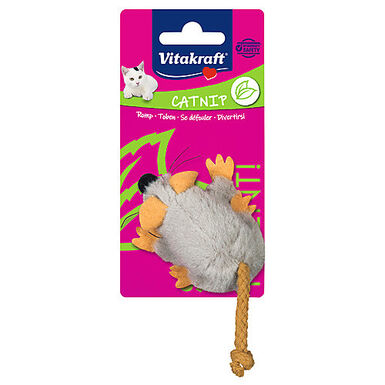 Vitakraft - Souris peluche grise + catnip