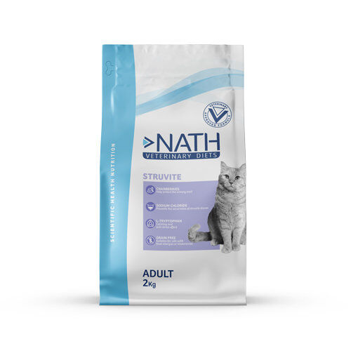 Nath Veterinary Diet - Croquettes Struvite Sans C&eacute;r&eacute;ales pour Chat - 2Kg Image num&eacute;ro 1