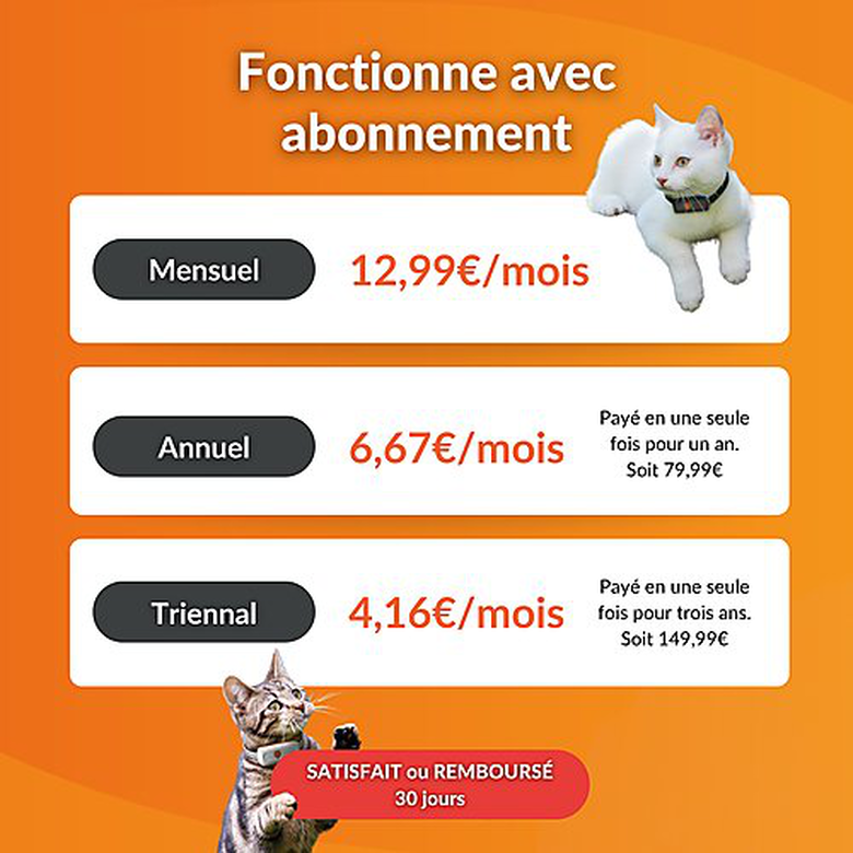Weenect - Traceur GPS XS Edition 2023 pour Chats - Blanc Image numéro 10 Weenect - Traceur GPS XS Edition 2023 pour Chats - Blanc Image numéro 10