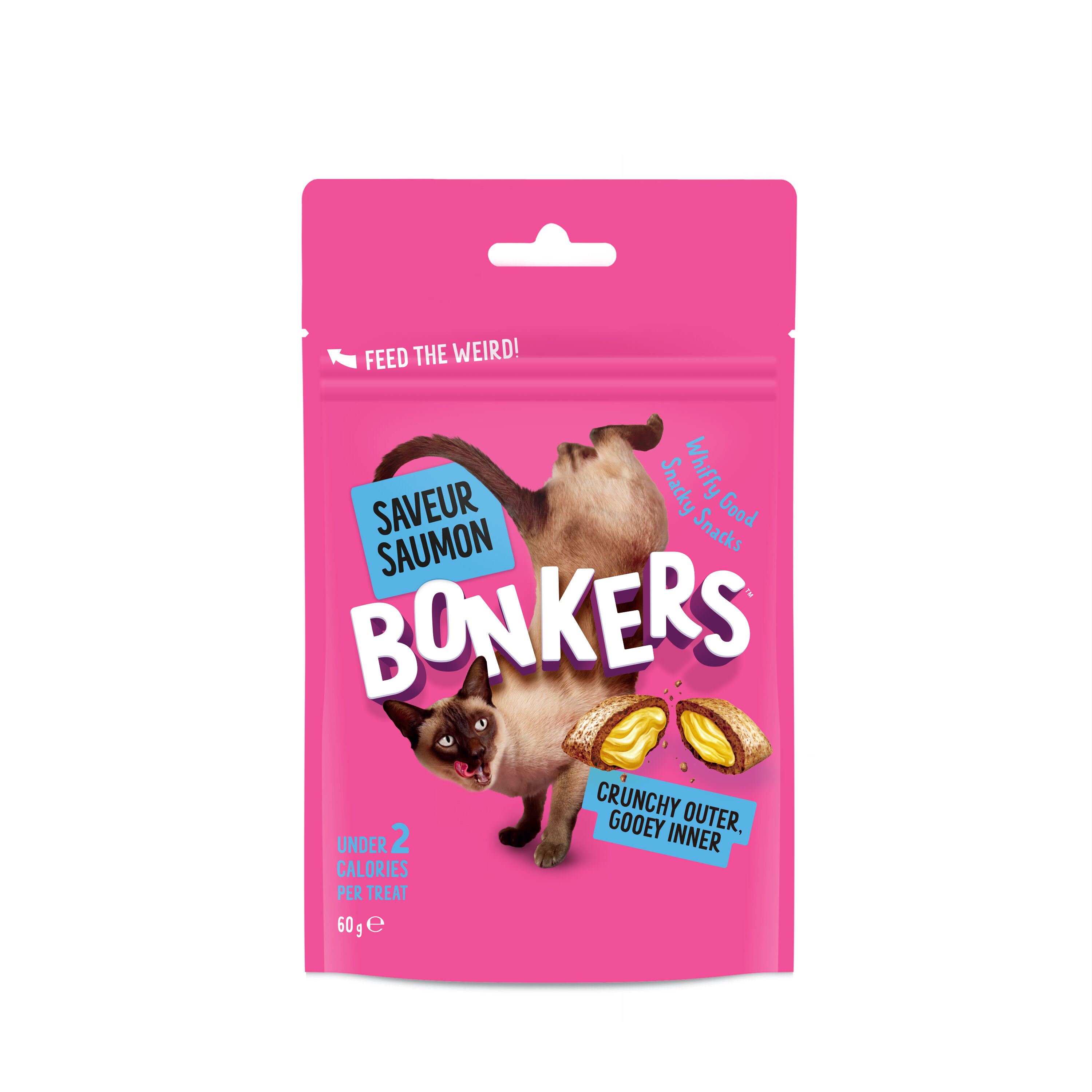 Bonkers - Friandises Saveur Saumon pour Chats - 60g Image num&eacute;ro 1