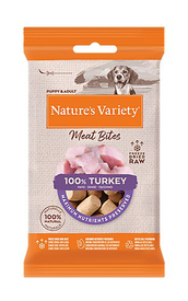 Nature's Variety - Bouchées Meat Bites 100% Dinde pour Chiens - 20g