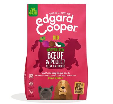 Edgard & Cooper - Croquettes BIO au B½uf et Poulet pour Chien