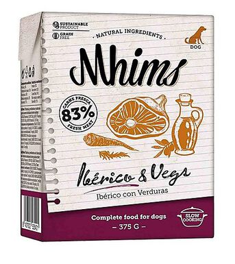 Mhims - Aliment Iberico & Vegs au Porc pour Chien - 375g