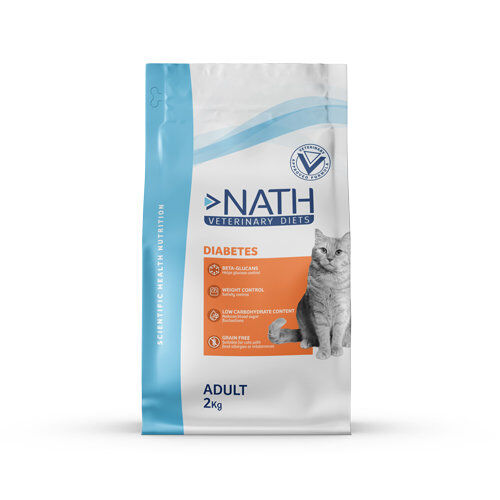 Nath Veterinary Diet - Croquettes Diabetic Sans C&eacute;r&eacute;ales pour Chat - 2Kg Image num&eacute;ro 1