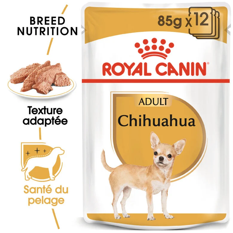 Royal Canin - Pâtée en mousse CHIHUAHUA ADULT pour chiens - 12X85G Image numéro 1 Royal Canin - Pâtée en mousse CHIHUAHUA ADULT pour chiens - 12X85G Image numéro 1