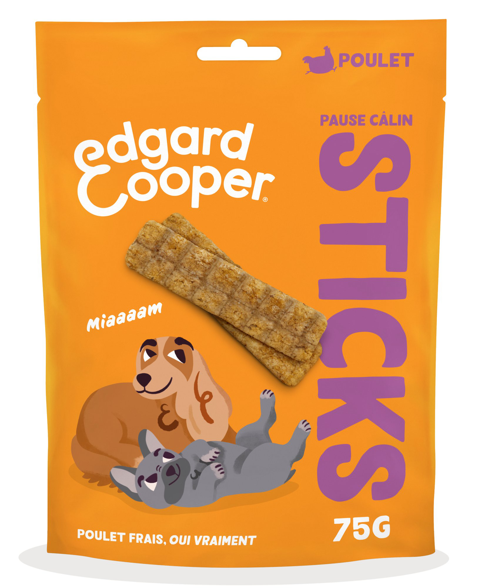 Edgard & Cooper - Sticks Adulte Poulet - 75g Image num&eacute;ro 1
