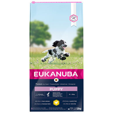 Eukanuba - Croquettes Chiot pour Moyenne Race au Poulet