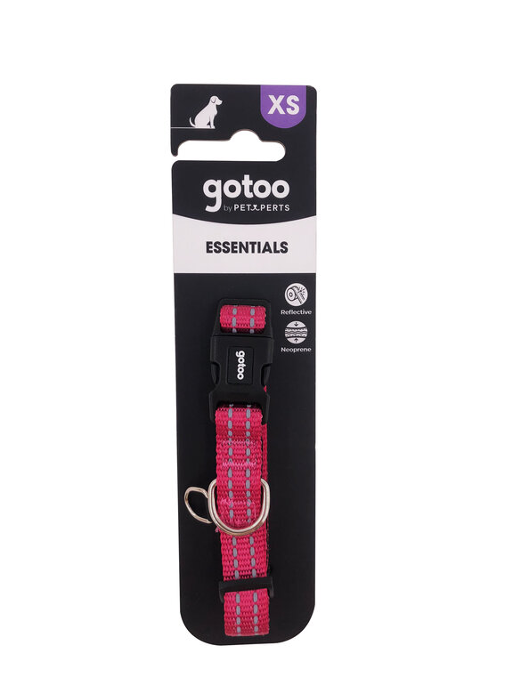 Gotoo - Collier en Nylon Premium Rose pour Chien - XS Image numéro 6 Gotoo - Collier en Nylon Premium Rose pour Chien - XS Image numéro 6