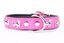 Yogipet - Collier Super Bouledogue Fran&ccedil;ais Cuir pour Chien Rose - T55 37/50cm Indicateur image num&eacute;ro 2
