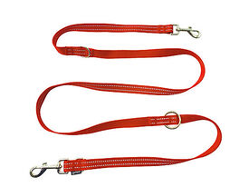 Gotoo - Laisse Essentials Multi Position Rouge pour Chien