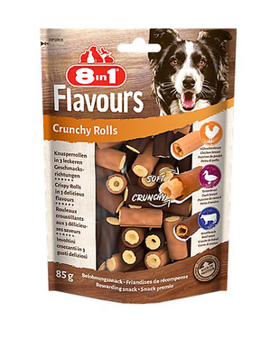 8in1 - Friandises Petits Rouleaux Croustillants pour Chien - 85g