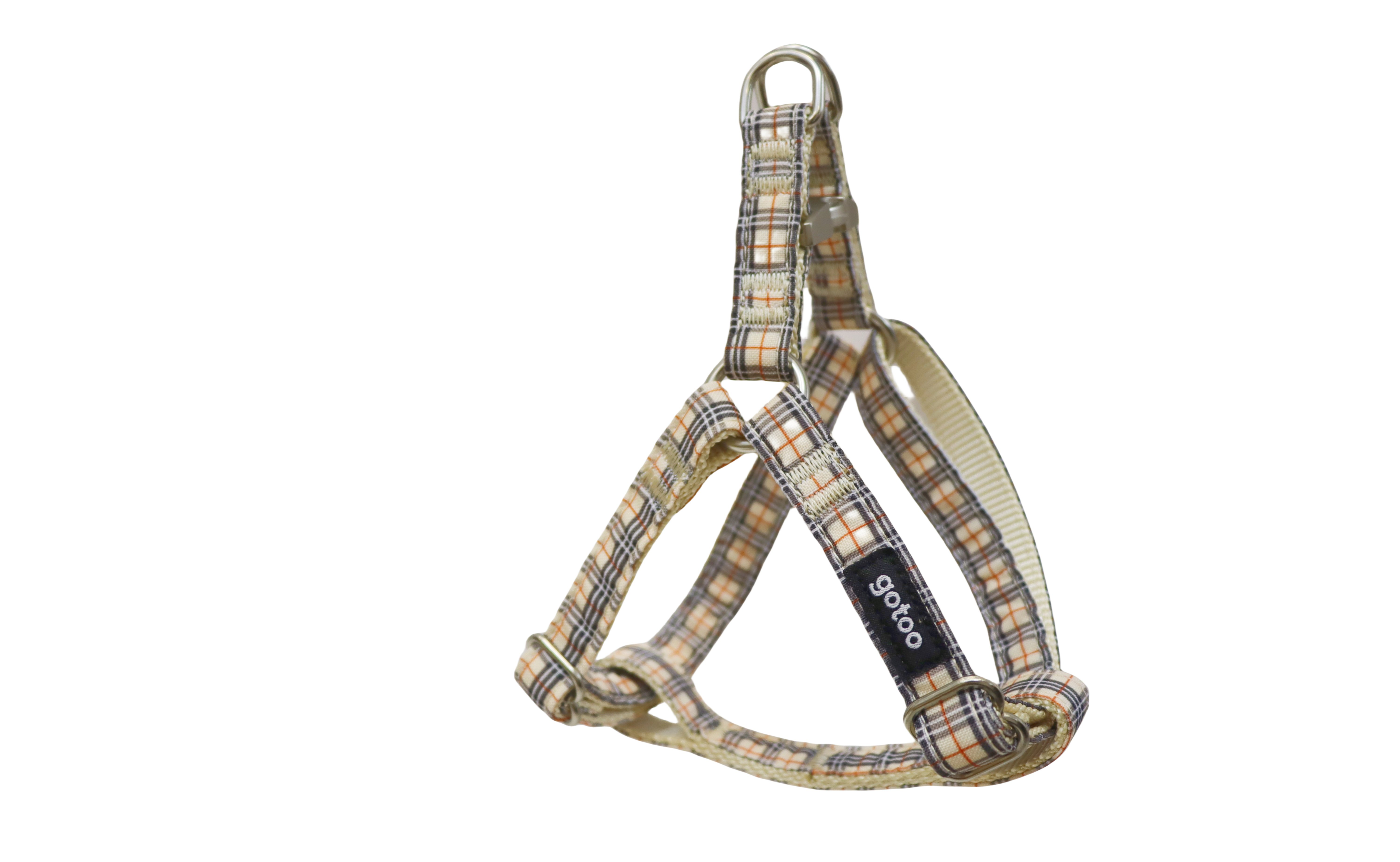 Gotoo - Harnais en Tartan Marron pour Chien - XS Image num&eacute;ro 1