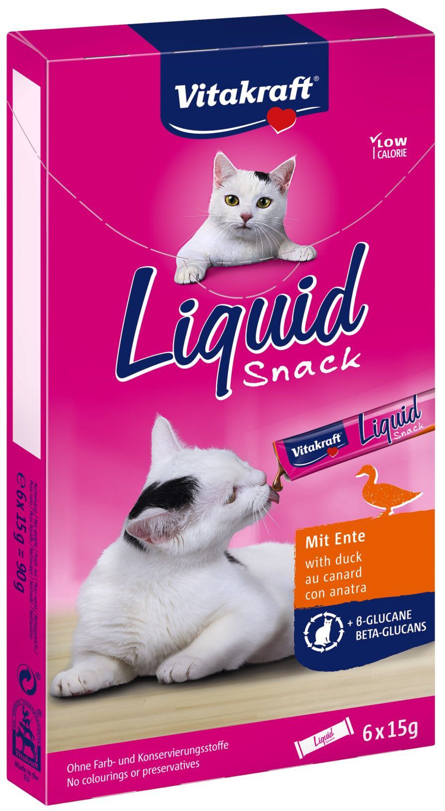 Vitakraft - Friandises Liquid Snack au Canard pour Chat - 6x15g Image num&eacute;ro 1