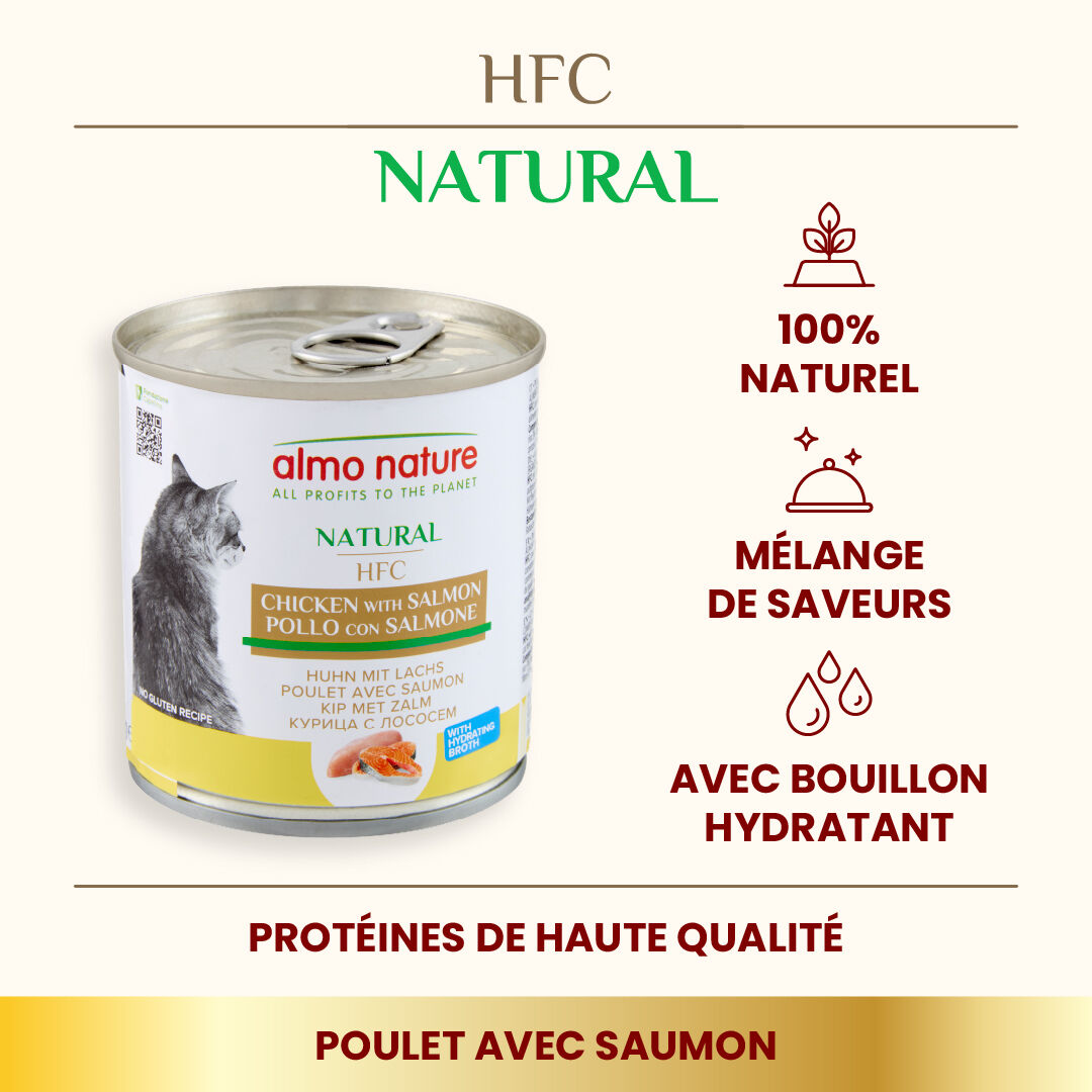 Almo Nature - P&acirc;t&eacute;e Hfc Natural Poulet Et Saumon - 280g Image num&eacute;ro 3