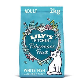 Lily's Kitchen - Croquettes Délice Pêcheur au Poisson Blanc et Saumon pour Chat