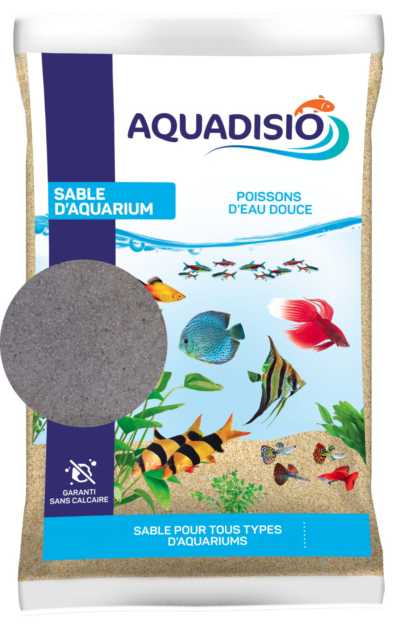 Aquadisio - Quartz Blanc Fin pour Aquarium - 4kg Image num&eacute;ro 1