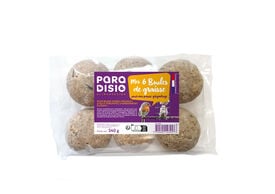 Paradisio - Boules de Graisse pour Oiseaux des Jardins - x6
