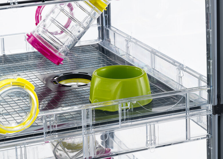 Ferplast - Cage Multipla Crystal pour Hamster et Souris - Noir Image numéro 3 Ferplast - Cage Multipla Crystal pour Hamster et Souris - Noir Image numéro 3