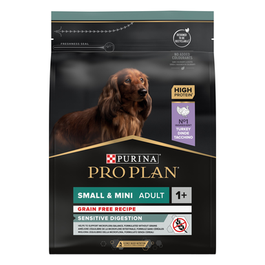 Pro Plan - Croquettes OPTIDIGEST Small & Mini Adult Sans Céréales Dinde pour Chien