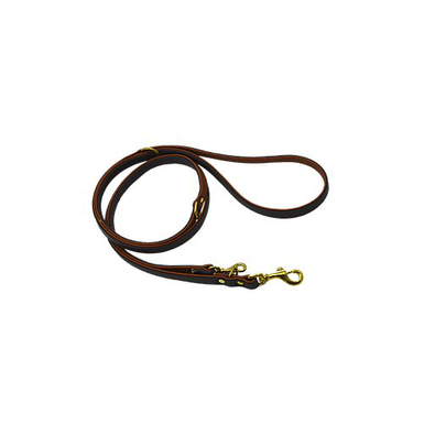 Comme Un Roi - Laisse Cuir Ajustable So Chic Marron / Caramel pour Chien - 200cm