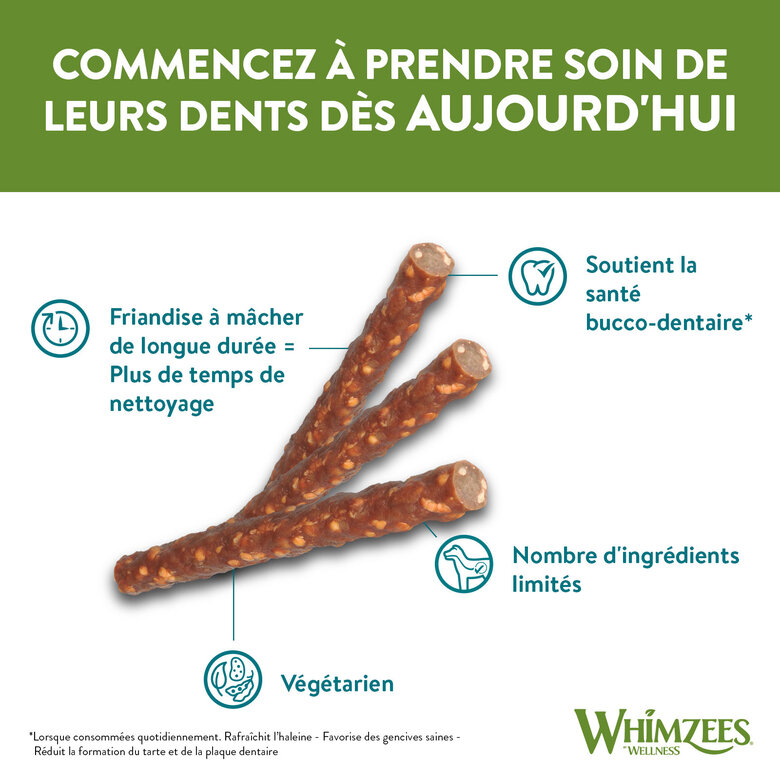 Whimzees - Friandises Saucisse Veggie Dog Treats S pour Chien - x28 Image numéro 5 Whimzees - Friandises Saucisse Veggie Dog Treats S pour Chien - x28 Image numéro 5