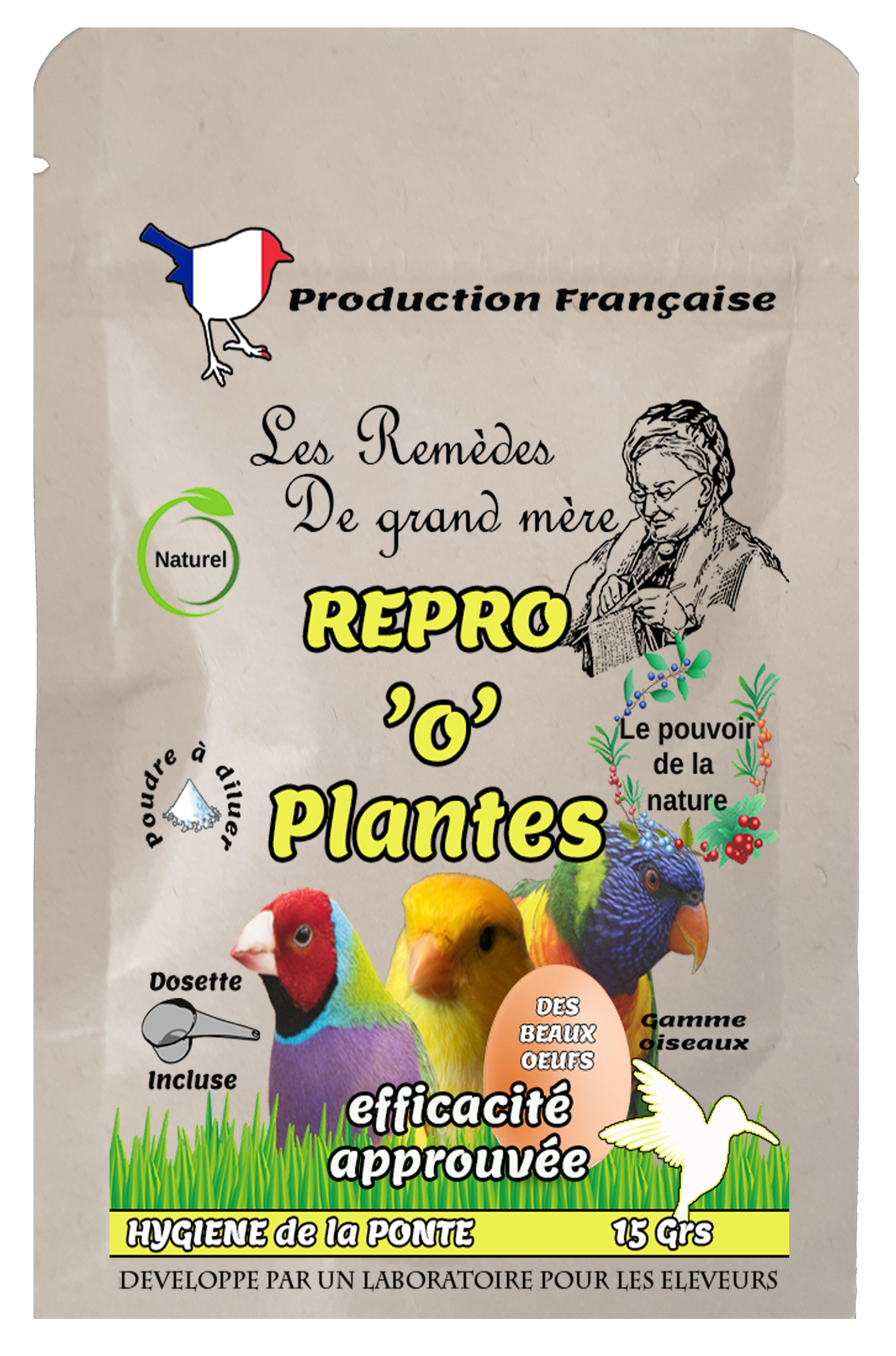 Animalgeo - REPRO'O'PLANTES OISEAUX -SACHET-15 GRS Image num&eacute;ro 1