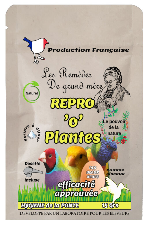 Animalgeo - REPRO'O'PLANTES OISEAUX -SACHET-15 GRS Image numéro 1 Animalgeo - REPRO'O'PLANTES OISEAUX -SACHET-15 GRS Image numéro 1