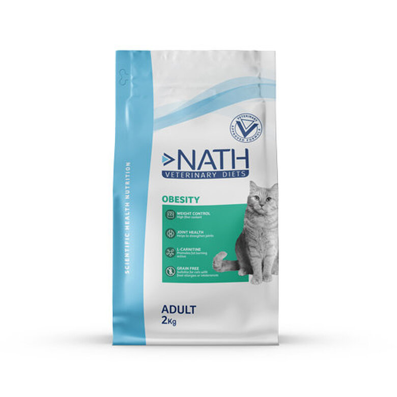 Nath Veterinary Diet - Croquettes Obesity Sans Céréales pour Chat - 2Kg Image numéro 1 Nath Veterinary Diet - Croquettes Obesity Sans Céréales pour Chat - 2Kg Image numéro 1