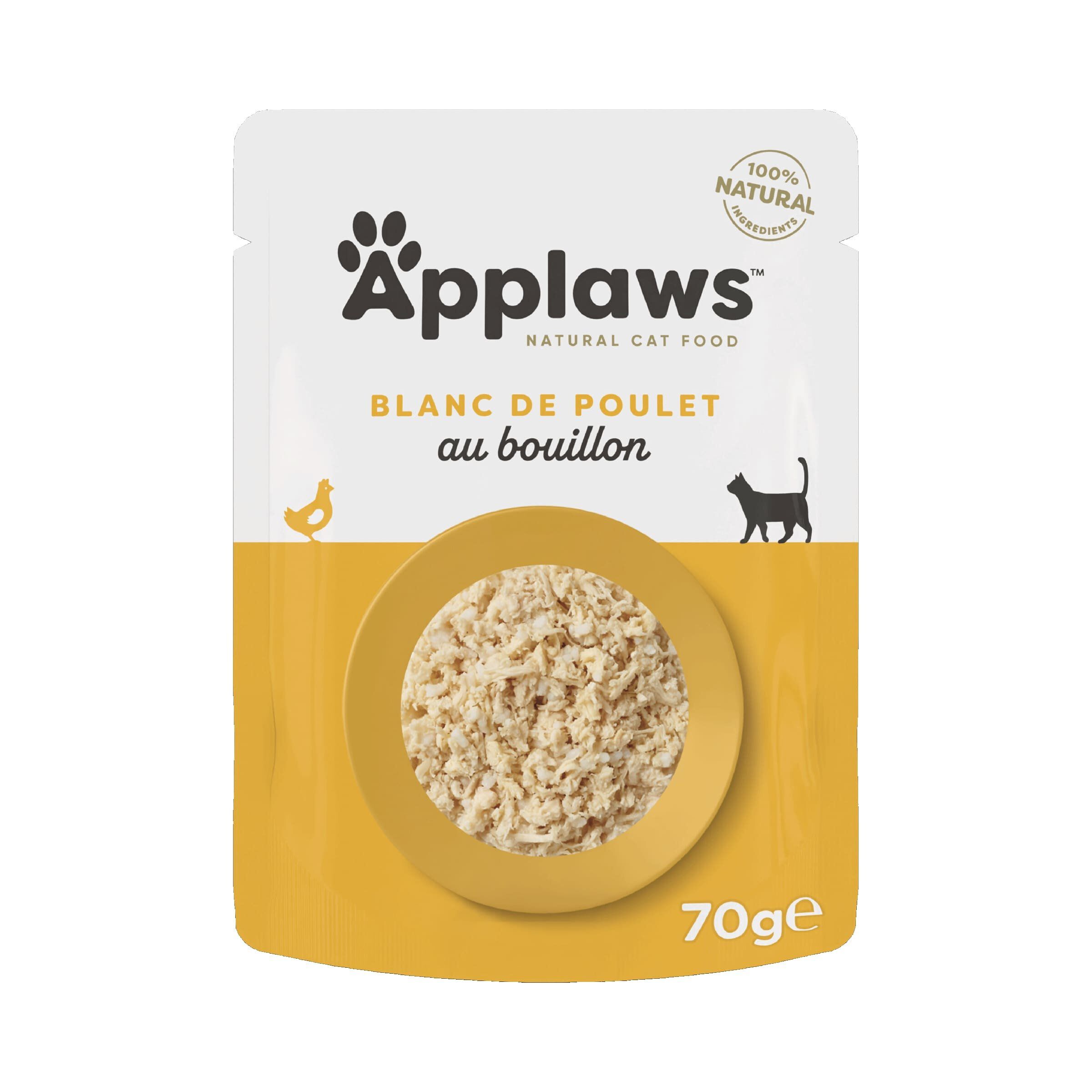 Applaws - Sachet Blanc de Poulet en Bouillon pour Chats - 70g Image num&eacute;ro 1
