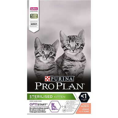 Pro plan - Croquettes Sterilised Kitten au Saumon pour Chaton - 1,5Kg