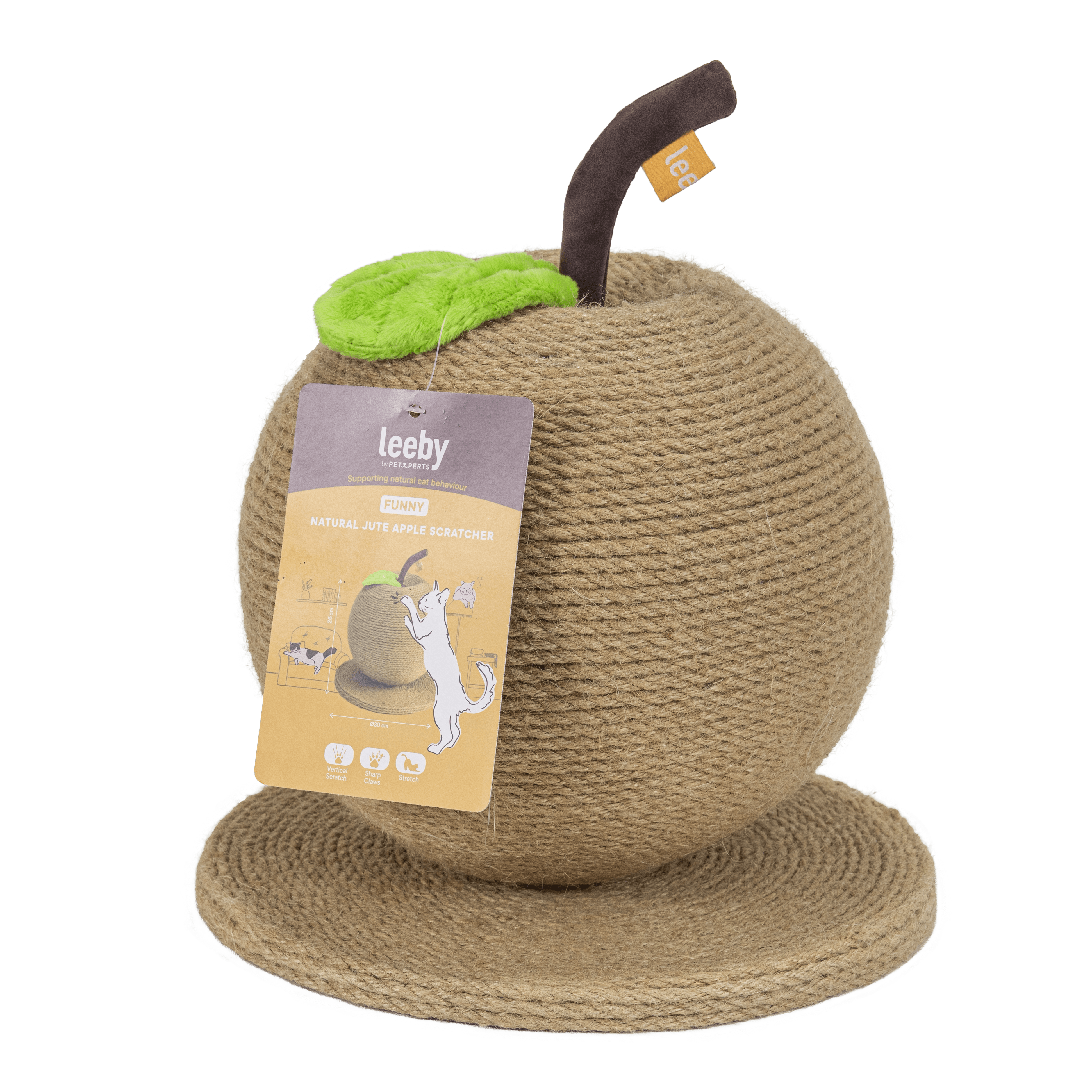 Leeby - Griffoir Pomme Funny pour Chats - 26x30cm Image num&eacute;ro 2