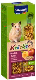 Vitakraft - Friandises Kräcker aux Fruits et Flocon pour Hamsters - x2