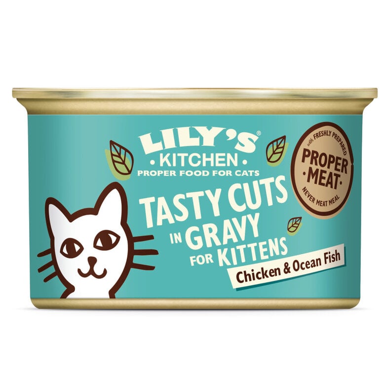 Lily's Kitchen - Bouchées en Sauce Poulet et Poisson de Mer pour Chaton - 85 g Image numéro 1 Lily's Kitchen - Bouchées en Sauce Poulet et Poisson de Mer pour Chaton - 85 g Image numéro 1