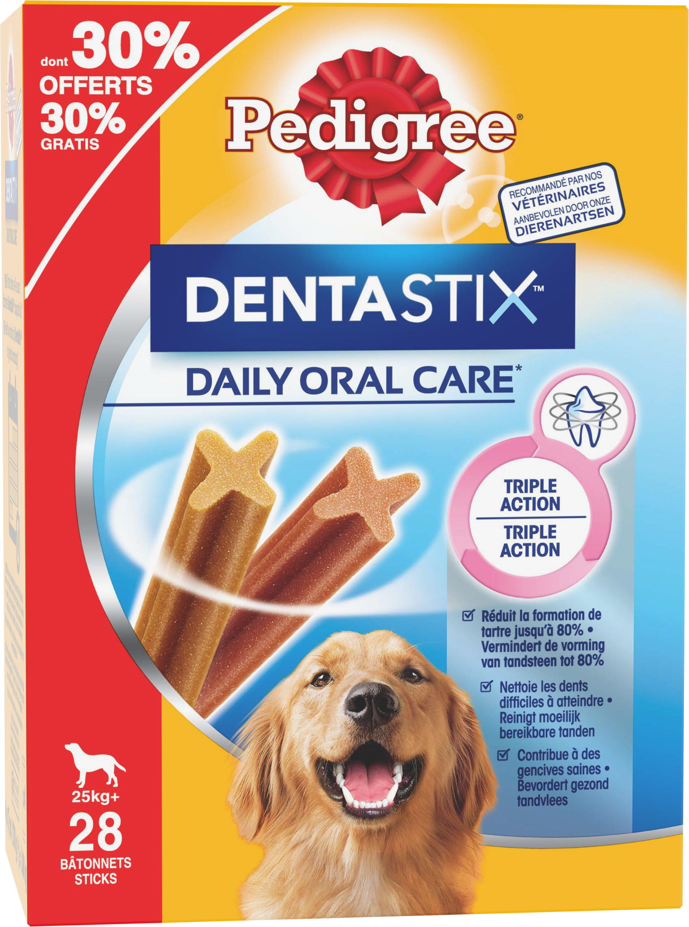 Pedigree - Friandises Dentastix pour Chien de Grande Taille - x28 dont 30% offerts Image num&eacute;ro 1